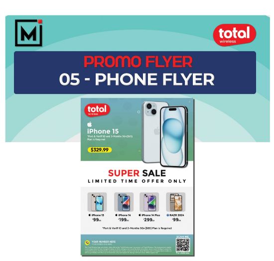 Picture of Total Wireless Promotional Flyer Design 3 - Plan